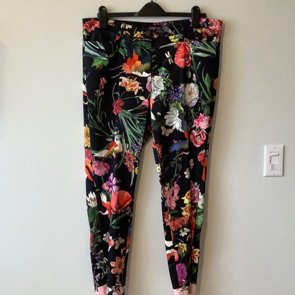 CAMBIO Black flower power pant